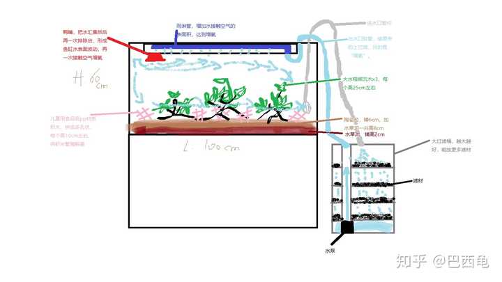 梦幻鱼缸底部创新滤流蓝图，开启水族美学新篇章